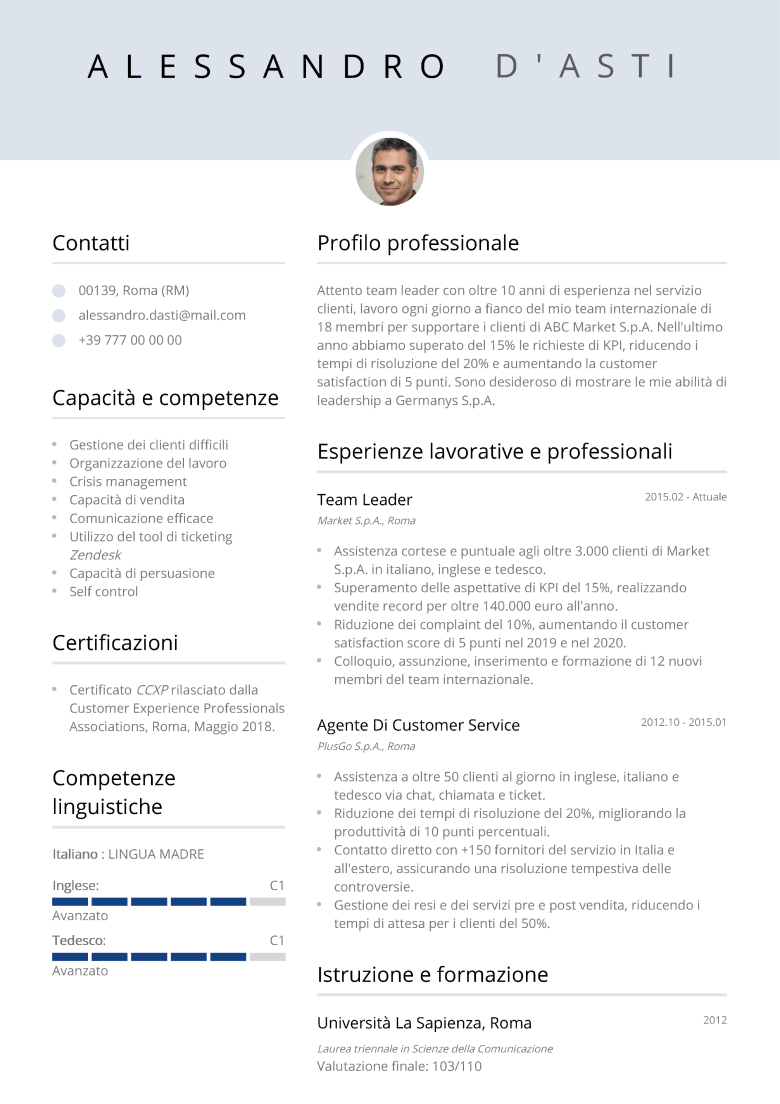 Trova lavoro con i CV di LiveCareer