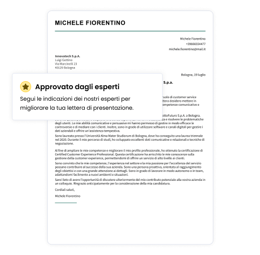 consigli utili per la tua lettera di presentazione