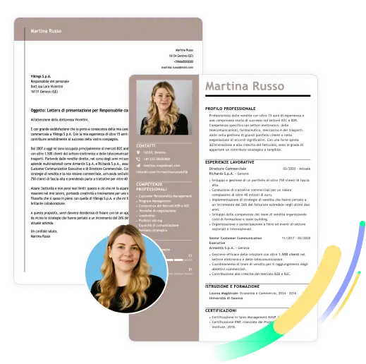 coordina cv e lettera di presentazione