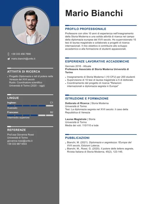 curriculum accademico