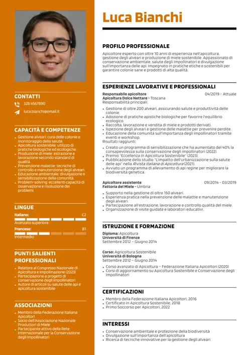 curriculum apicoltore
