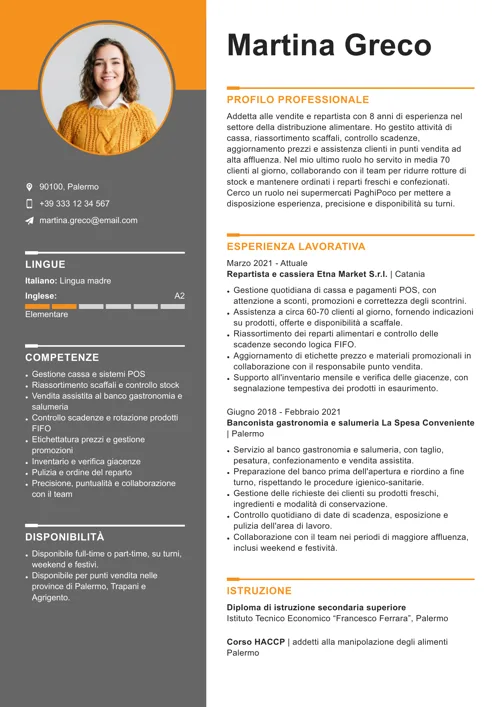 paghi poco curriculum
