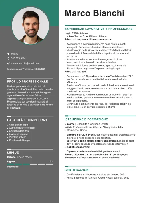 curriculum usciere