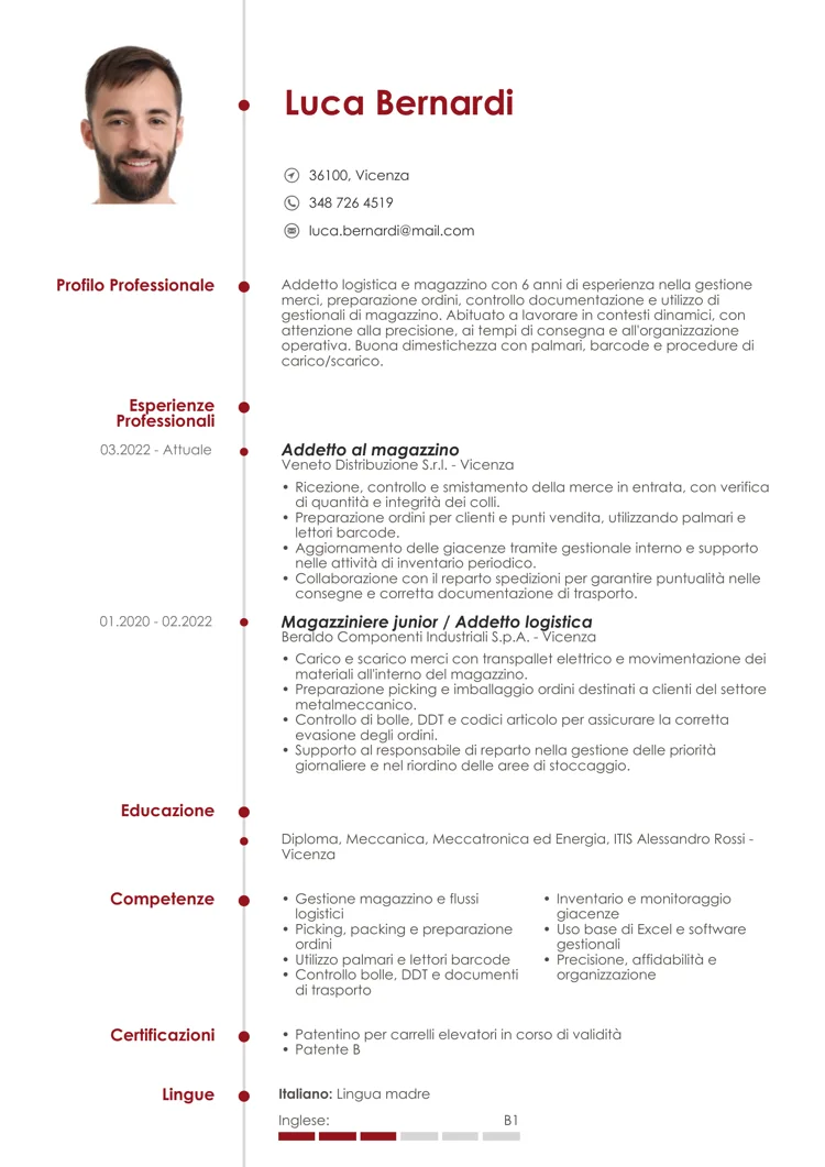 Curriculum vitae editabile Cool 3