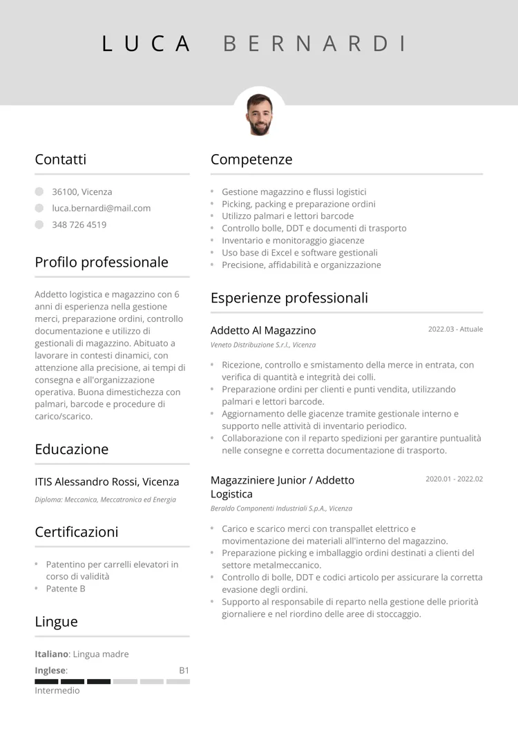 Curriculum vitae modificabile Elegante