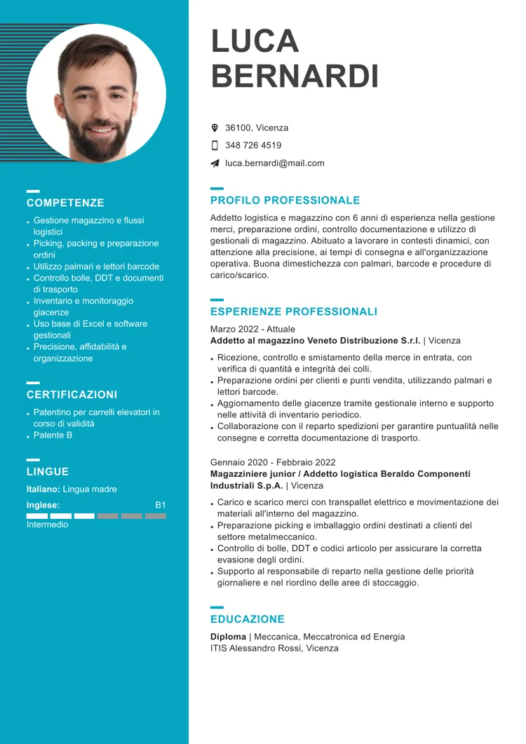 Curriculum vitae compilabile Moderno 5