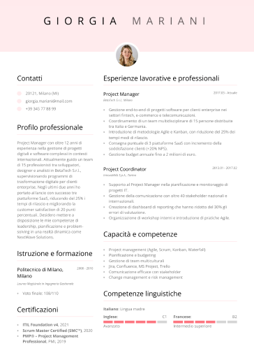 Crea il CV con LiveCareer
