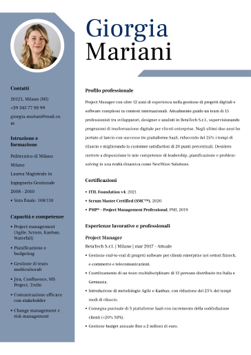 Scrivi il CV con LiveCareer